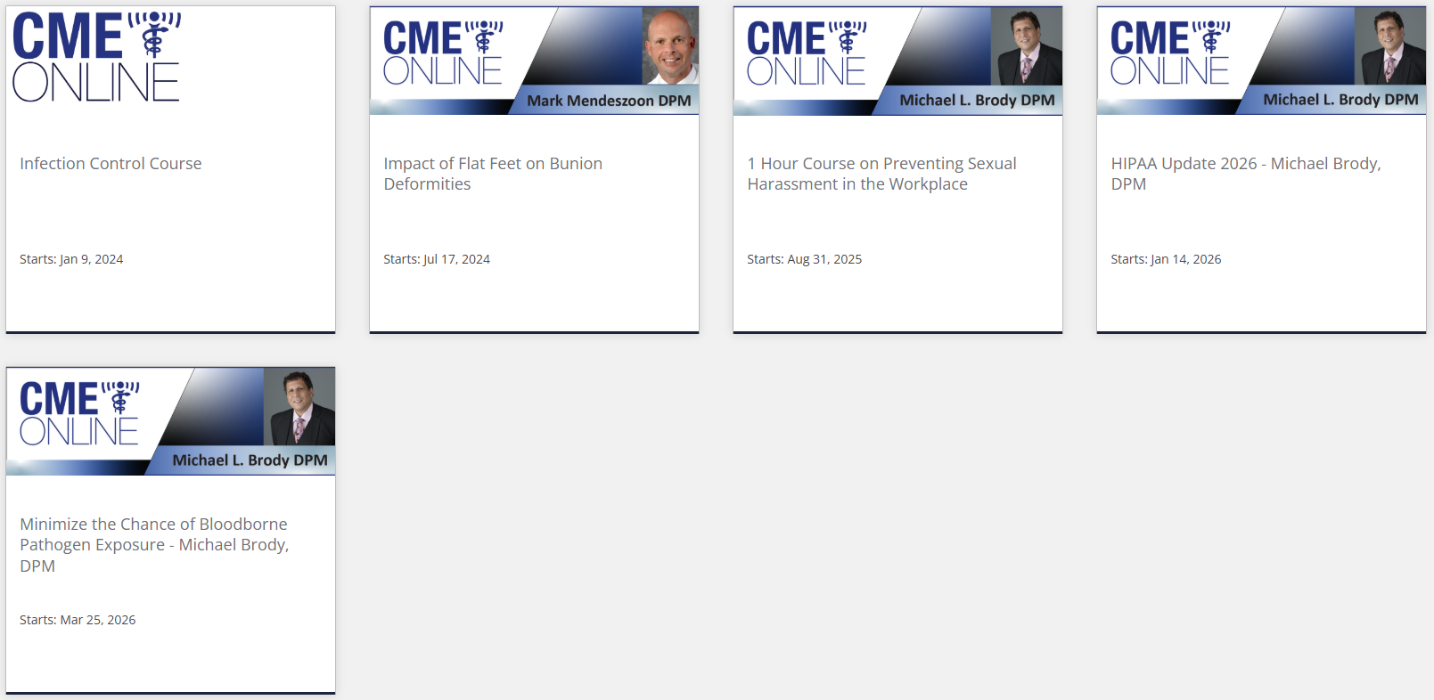 CME online August Courses