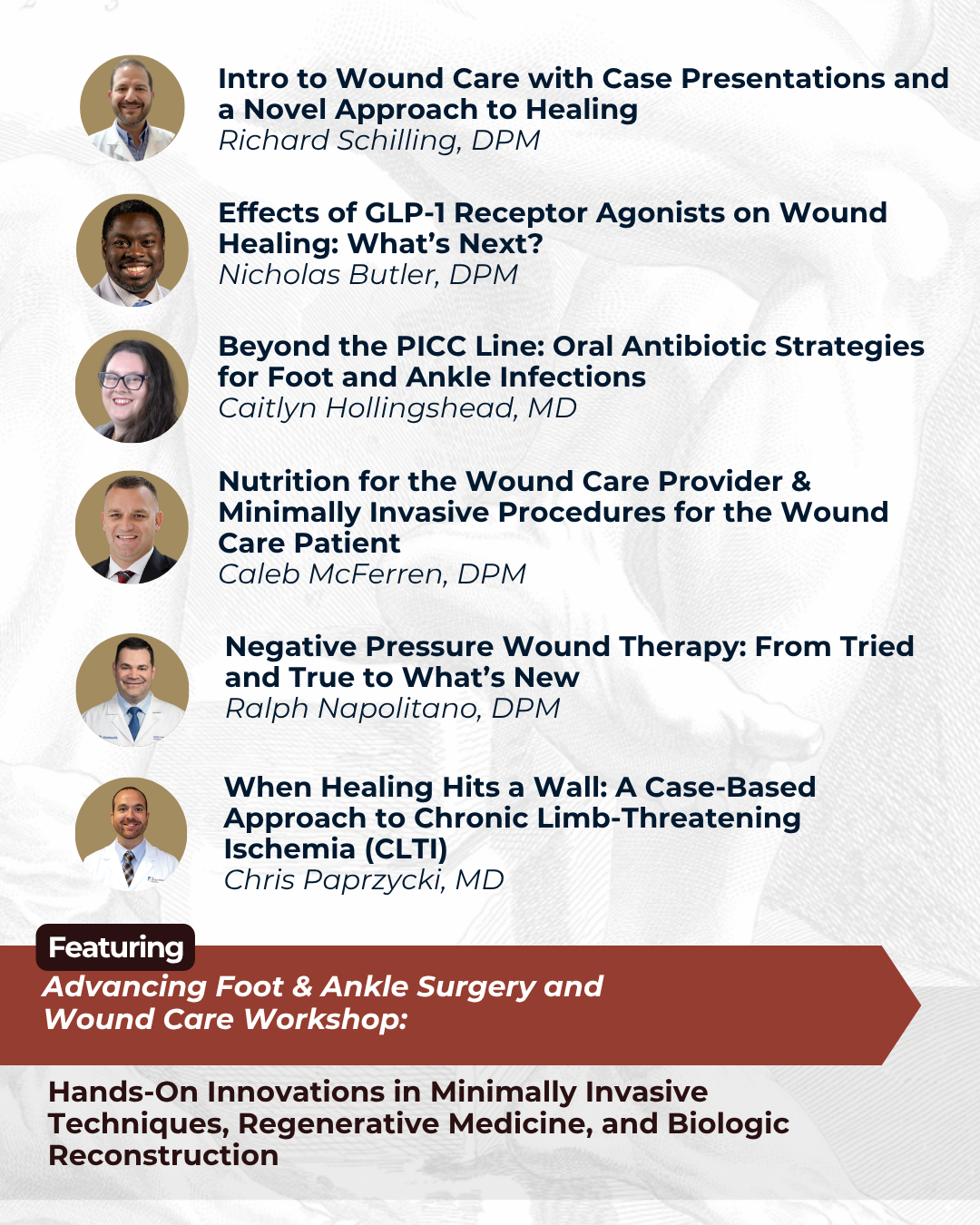 26 Wound Care Speaker List 26 Wound Care Speaker List
